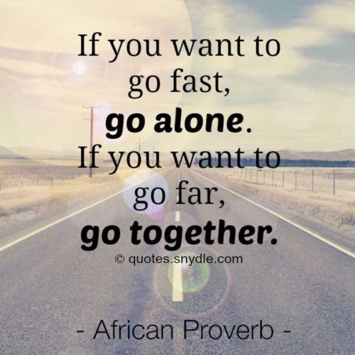 go fast alone