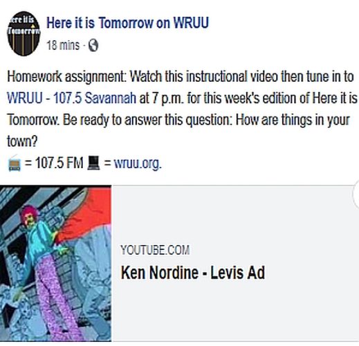 here it is tomorrow